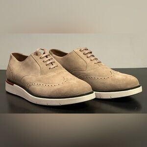 NEW ALLEN EDMONDS SHOES 9.5 STRAND SNEAKER SNUFF SUEDE LEATHER TAN MENS 9.5 D